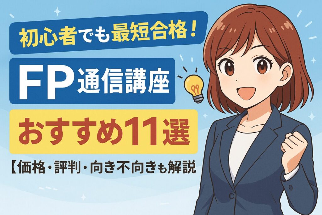 初心者でも最短合格！FP通信講座おすすめ11選【価格・評判・向き不向きも解説】