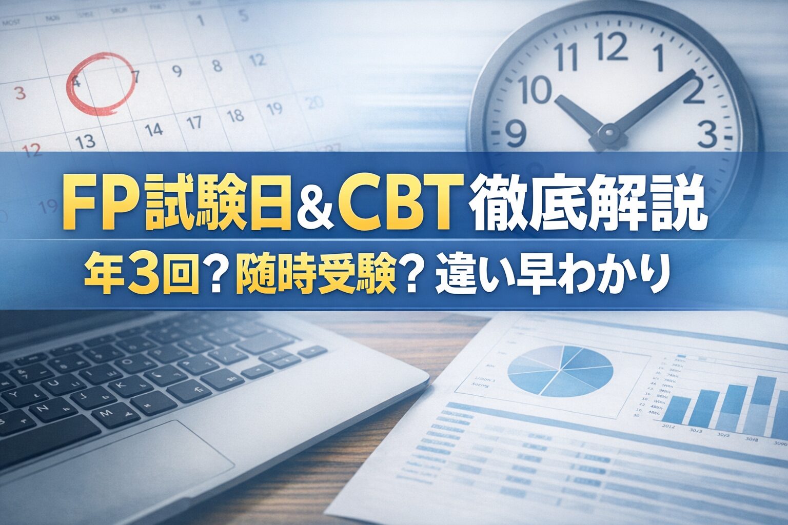 FP試験日&CBT徹底解説|年3回?随時受験?違い早わかり