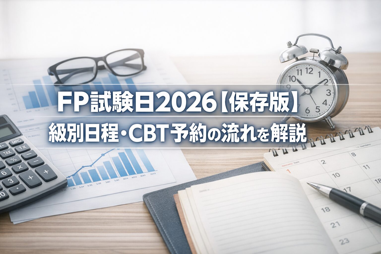 FP試験日2026【保存版】級別日程・CBT予約の流れを解説