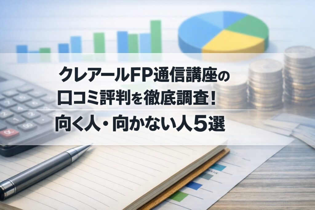 クレアールFP通信講座の口コミ評判を徹底調査！向く人・向かない人5選