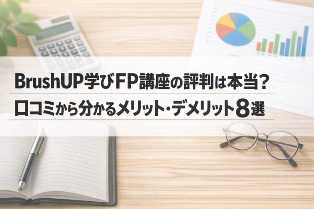 BrushUP学びFP講座の評判は本当？口コミから分かるメリット・デメリット8選