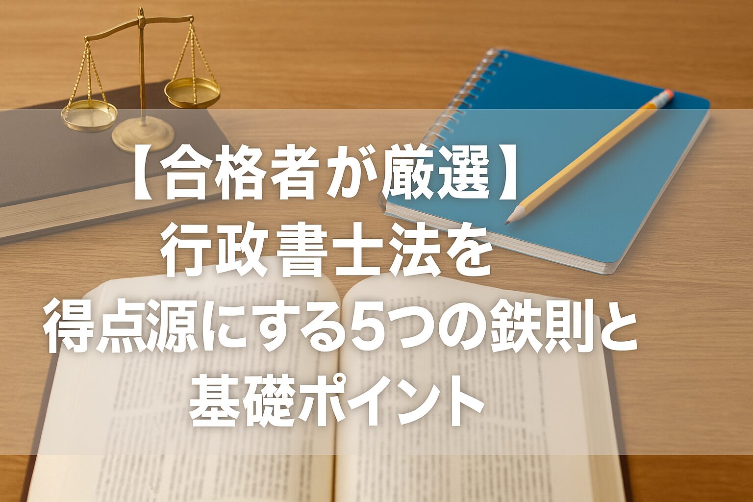 【合格者が厳選】行政書士法を得点源にする5つの鉄則と基礎ポイント