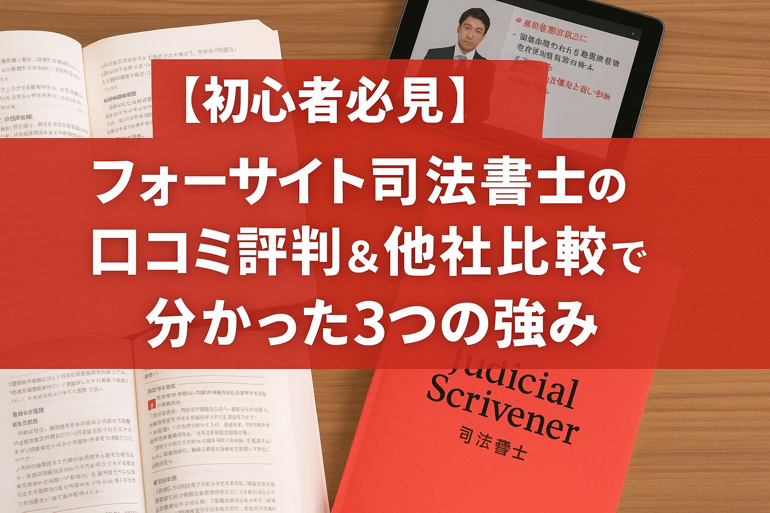 【初心者必見】フォーサイト司法書士講座の口コミ評判＆他社比較で分かった3つの強み