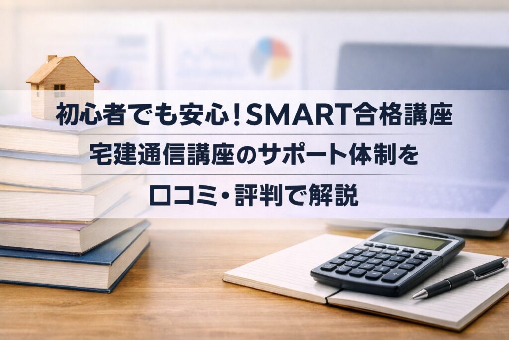 初心者でも安心！SMART合格講座 宅建通信講座のサポート体制を口コミ・評判で解説
