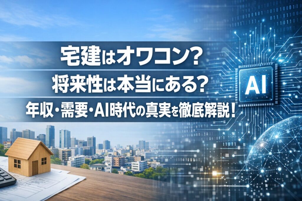 宅建はオワコン？将来性は本当にある？年収・需要・AI時代の真実を徹底解説！