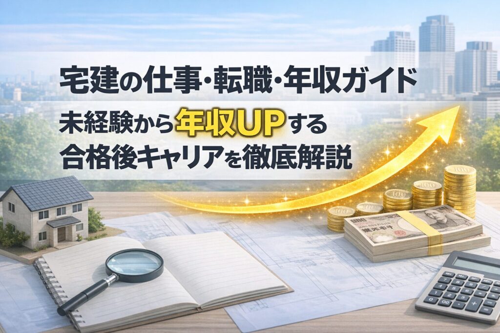 宅建の仕事・転職・年収ガイド｜未経験から年収UPする合格後キャリアを徹底解説