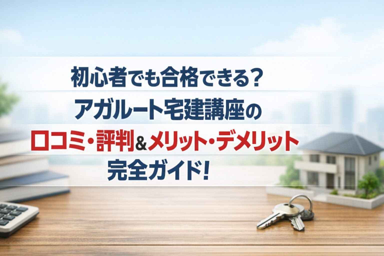 初心者でも合格できる？アガルート宅建講座の口コミ・評判＆メリット・デメリット完全ガイド！