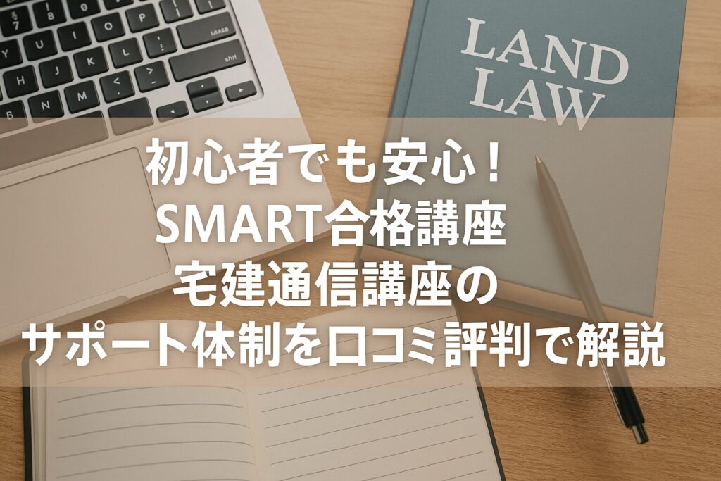 初心者でも安心！SMART合格講座 宅建通信講座のサポート体制を口コミ・評判で解説