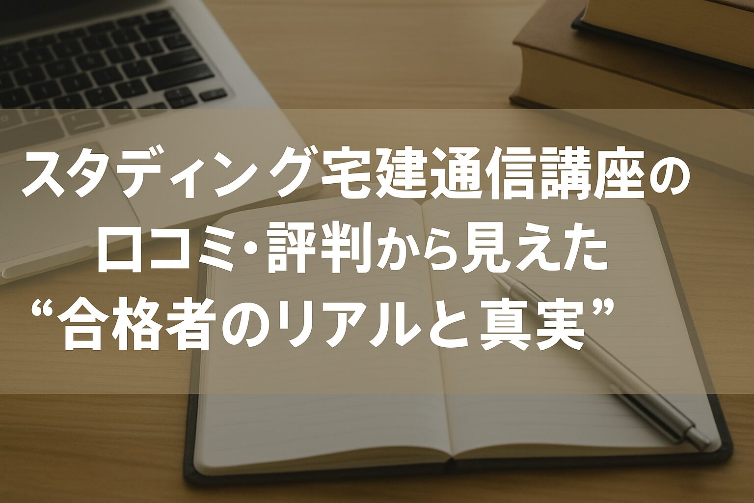 スタディング宅建通信講座の口コミ・評判から見えた“合格者のリアルと真実”