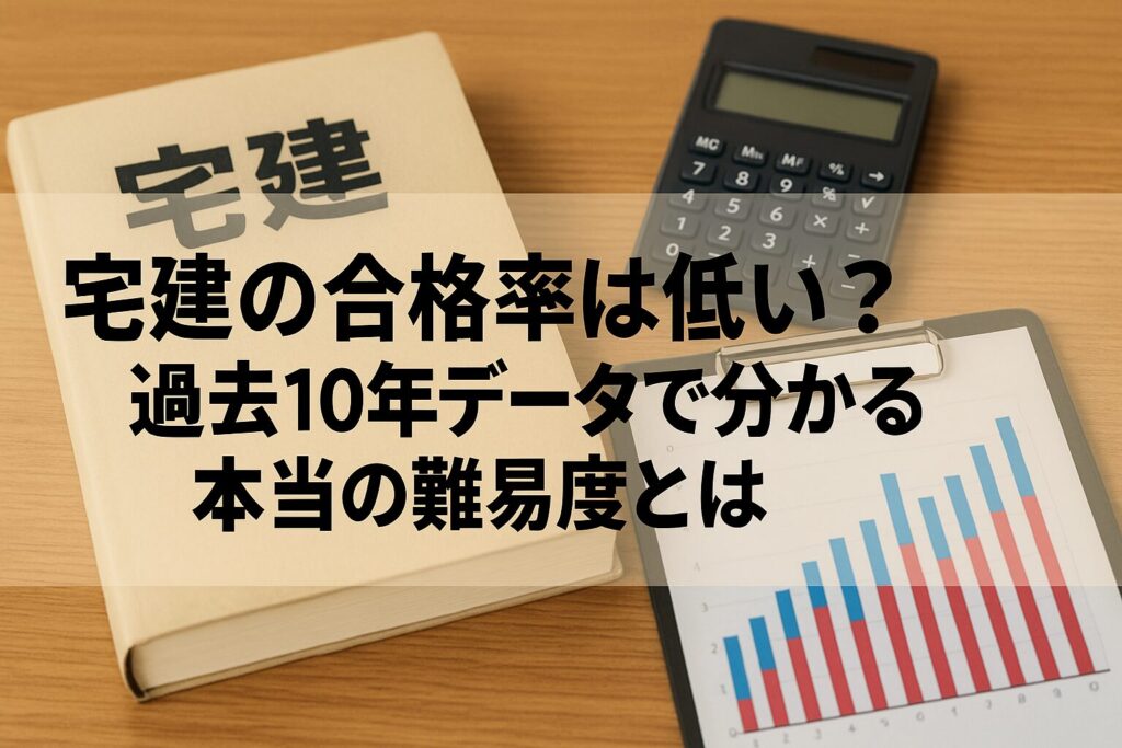 宅建の合格率は低い？過去10年データで分かる本当の難易度とは