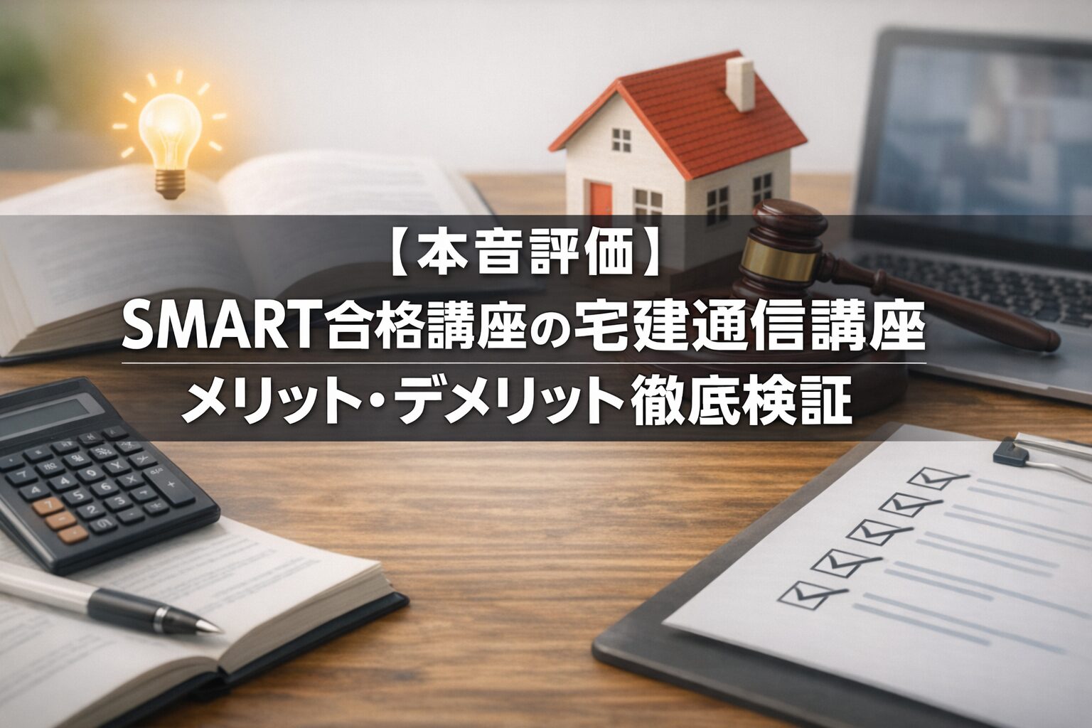 【本音評価】SMART合格講座の宅建通信講座メリット・デメリット徹底検証