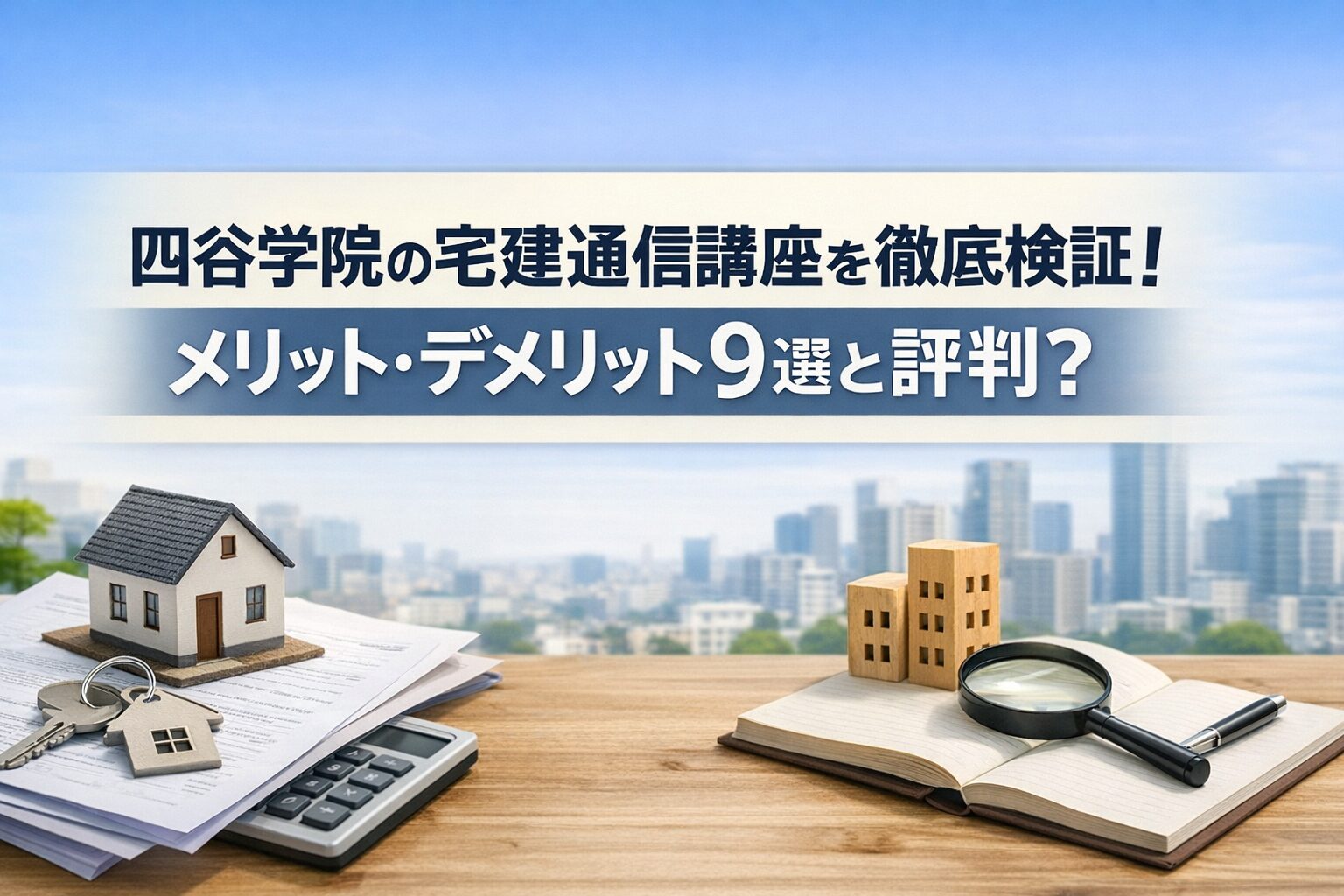 四谷学院の宅建通信講座を徹底検証！メリット・デメリット9選と評判